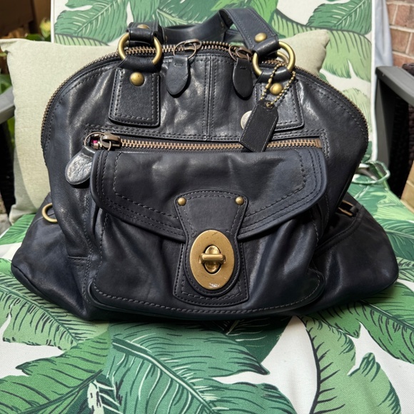 VINTAGE Coach 65th Anniversary Legacy Luci Vachetta Leather Dome Large 11649 - Picture 6 of 15